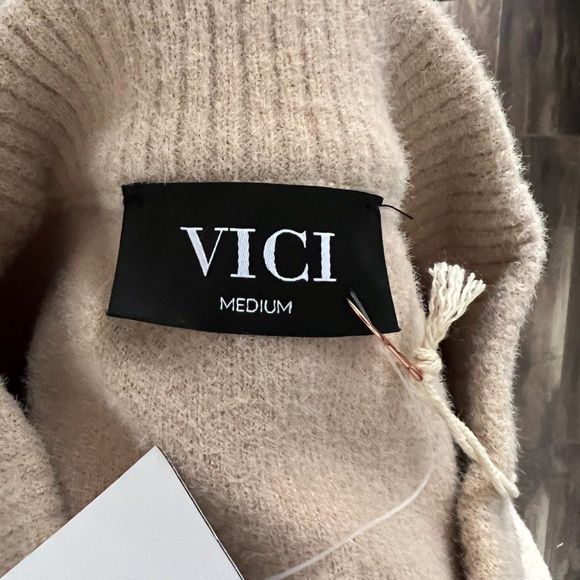 NWT VICI Nude Tan‎ Snap Button Down Jacket (M) - Picture 6 of 8